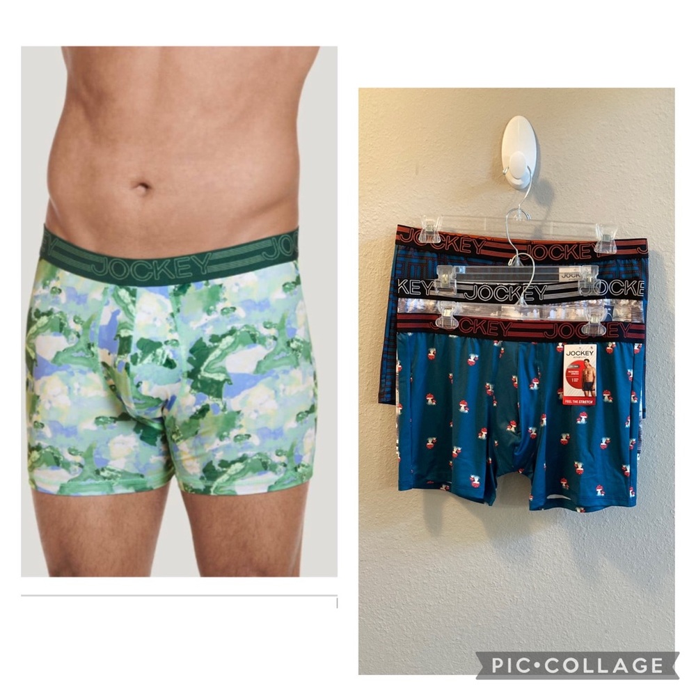 Donated: Jockey Mens Active Microfiber Stretch 5” Boxer Briefs 3-Pack